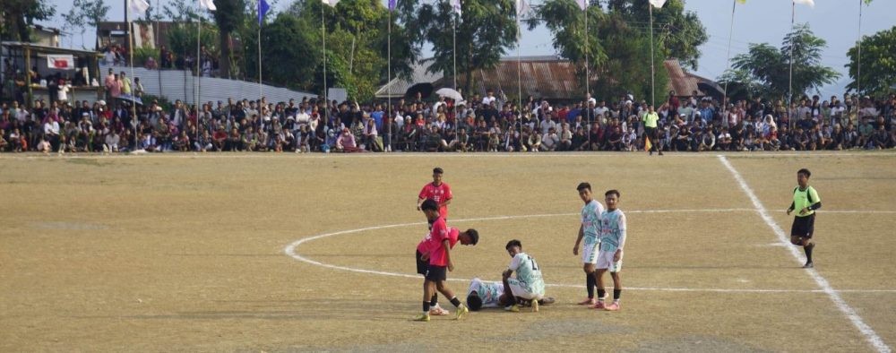 Young footballers during the recently concluded 4th edition of the FAND Cup in Noklak district.